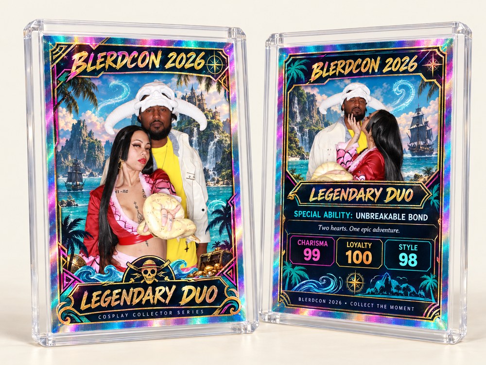 Custom holographic trading cards