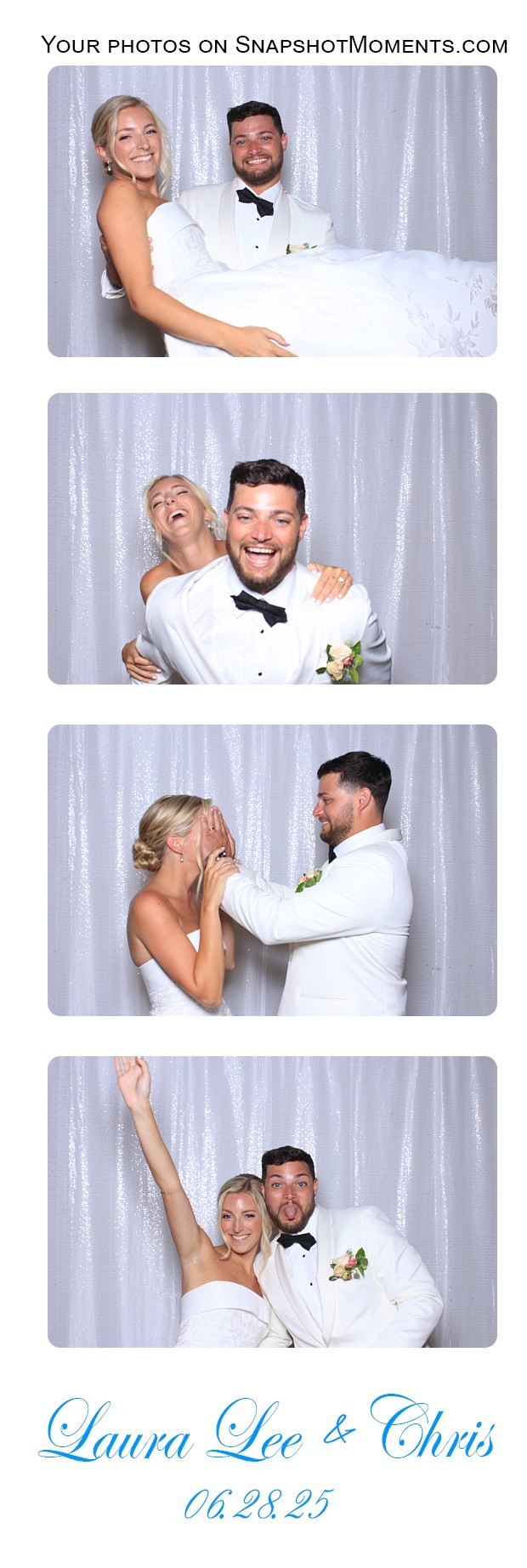 Four photo wedding strip