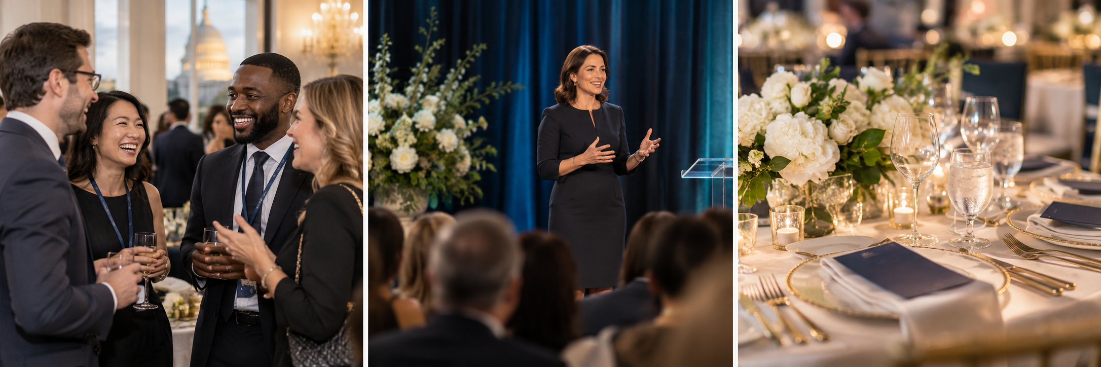 Concept of candid conference reception photography