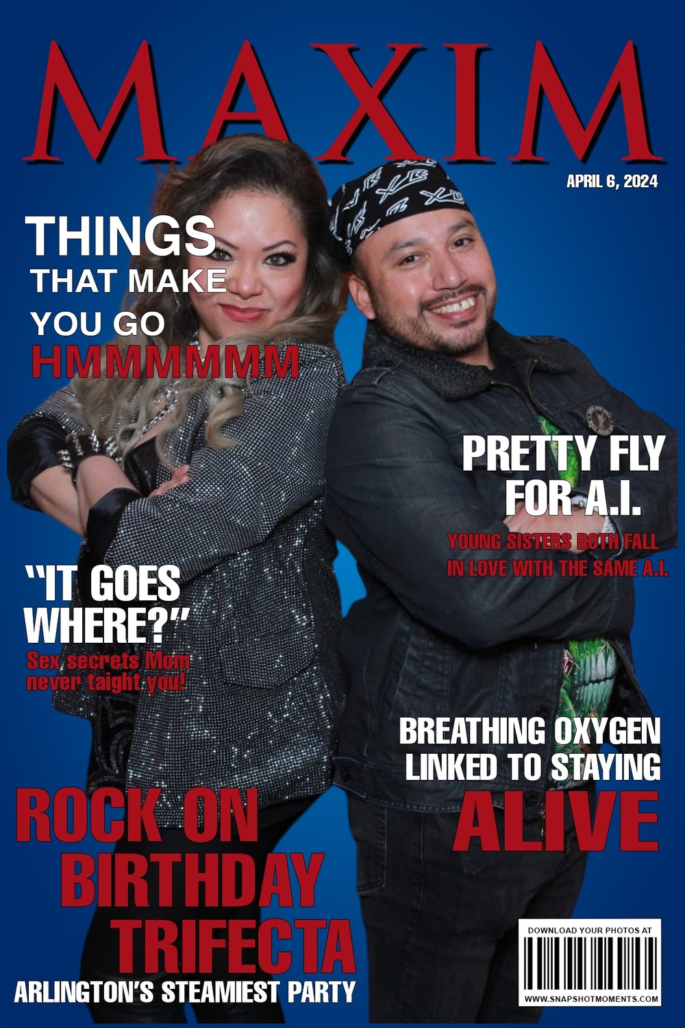 Personalized birthday cover example
